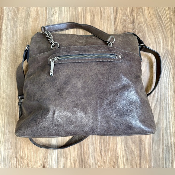 Via Spiga Gray Leather Large Bag EUC - Picture 5 of 11